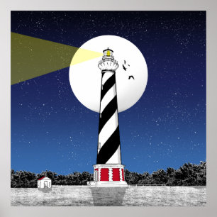 Poster Cape Hatteras Lighthouse Carolina do Norte