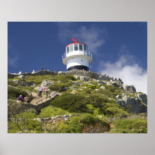 Pôster Cape Town, South Africa. A lighthouse on the