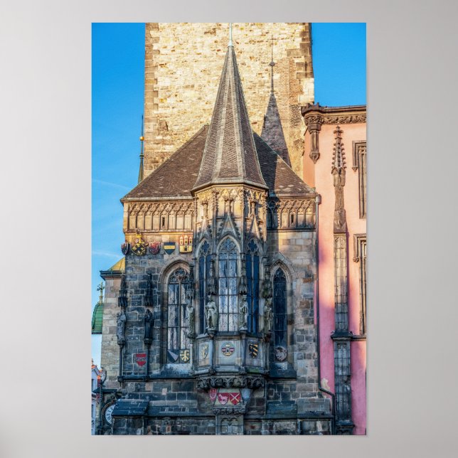 Poster Capela da Câmara Municipal na Praça da Cidade Anti (Frente)