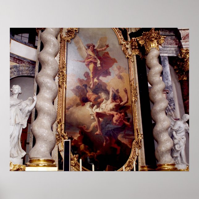 Poster Capela Hofkirche no Palácio de Residenz, (Frente)