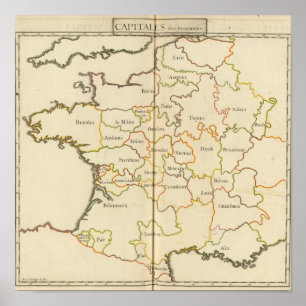 Poster Capitais de France