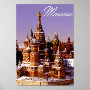 Pôster Capital Moscovo Kremlin de Rússia