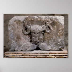 Pôster Capital of the Nautes Pillar depicting Cernunnos