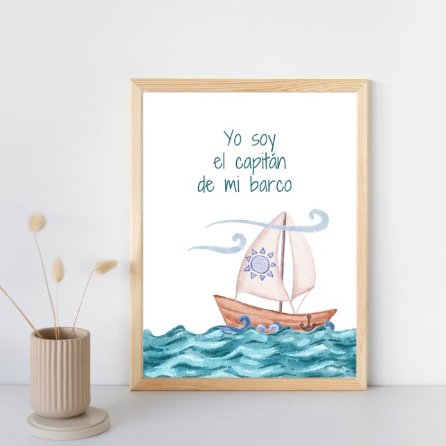 Poster Capitan De Barco Capitão Baby Boy Nursery Wall Art (Criador carregado)