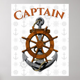 Poster Capitão Anchor Náutico