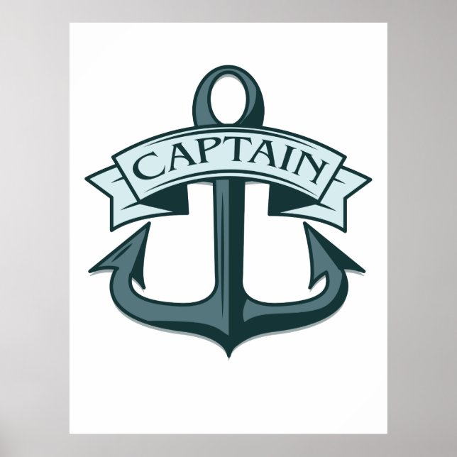 Poster Capitão Âncora de Navios (Frente)