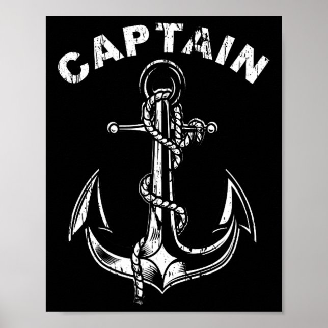 Poster Capitão Ancorado Do Barco  (Frente)