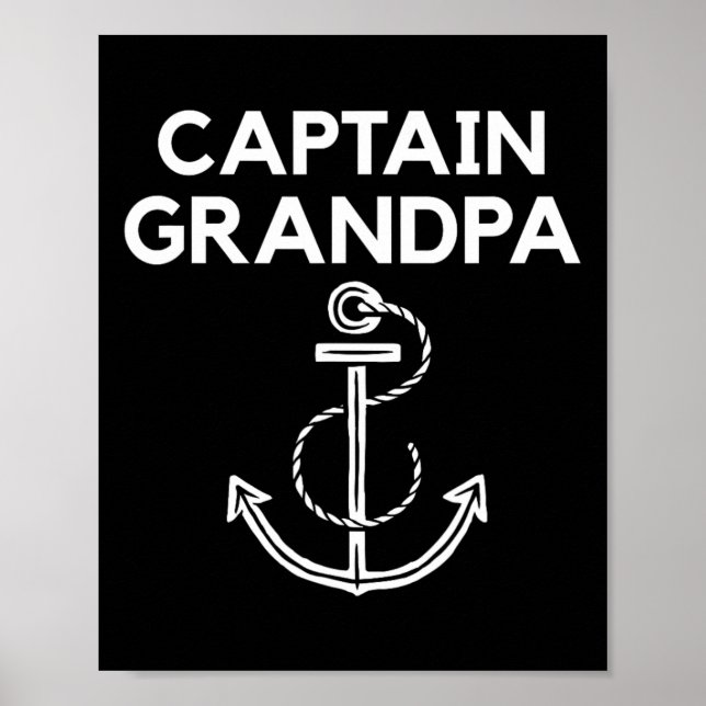 Poster Capitão Avô! Barco E Navegação S (Frente)