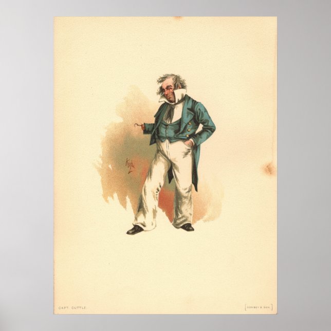 Poster Capitão Cuttle de Dombey e Son (Frente)