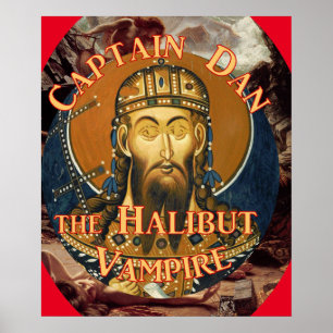 Poster Capitão Dan o Vampiro de Halibute