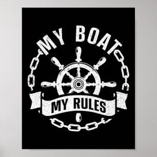 Poster Capitão de Barco Legal Projeto Para Homens Mulhere