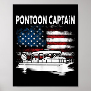 Poster Capitão do Pontão de Barco no 4 de Julho