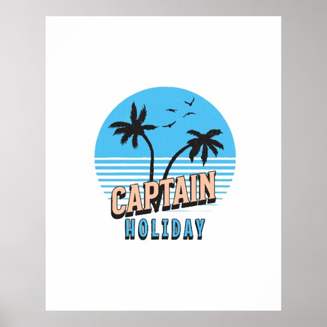 Poster Capitão Férias (Frente)