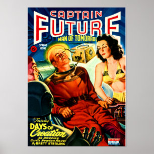 Pôster Capitão Futuro --- Dias da criação