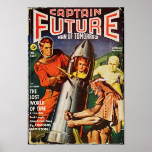 Pôster Capitão Futuro -- o mundo perdido do tempo