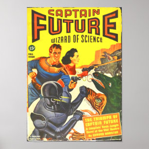 Pôster Capitão Futuro -- Os triunfos do capitão Futuro