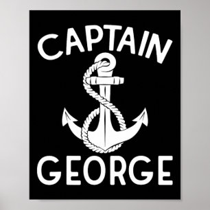 Poster Capitão George Barco Yacht Boat Nave Anchor