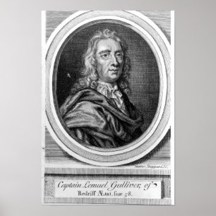 Pôster Capitão Lemuel Gulliver, 1726