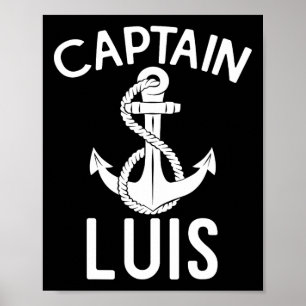 Poster Capitão Luis Boat Barco Yacht Ship Anchor