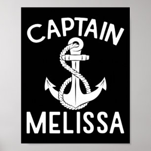 Poster Capitão Melissa Navio Barco Yacht Anchor