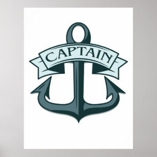 Poster Capitão Navio Anchor