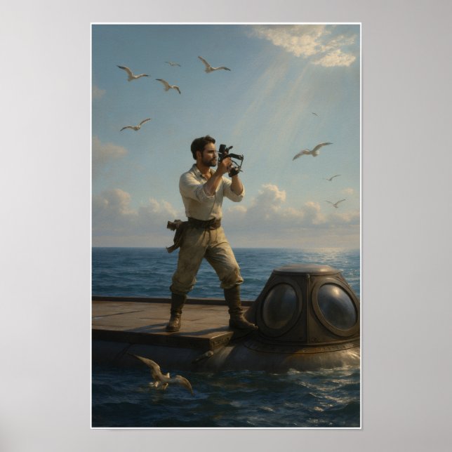 Poster Capitão Nemo 20000 Léguas Submarinas Cor (Frente)