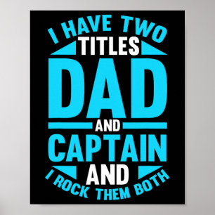 Poster Capitão Pai Navio Barco