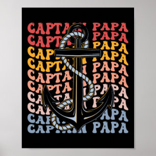 Poster Capitão Papa Groovy Embarcando Papai