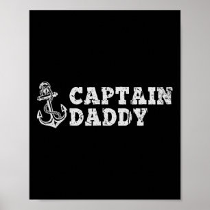 Poster Capitão Papai Velela Navegação Âncora de Barco Vin