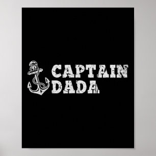 Poster Capitão Papai Velela Navegação Âncora de Barco Vin