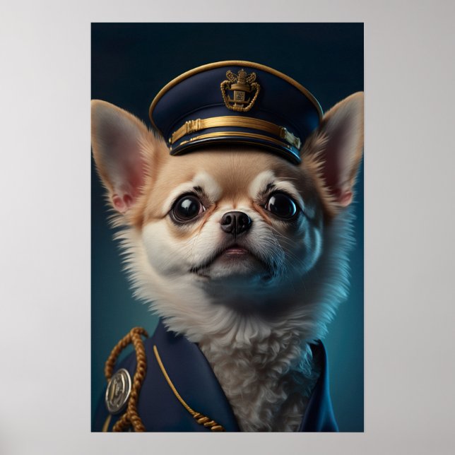 Poster Capitão Piloto Chihuahua (Frente)