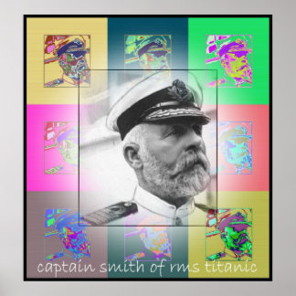 Poster Capitão Pop de Arte Smith do RMS Titanic