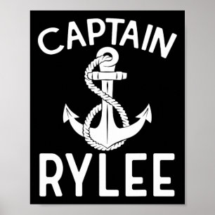 Poster Capitão Rylee Âncora Barco Iate Navio