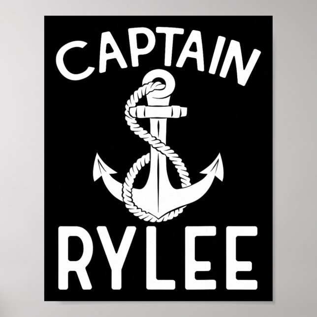 Poster Capitão Rylee Âncora Barco Iate Navio  (Frente)