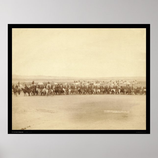 Pôster Capitão Taylor e 70 escutas indianas SD 1891 (Frente)