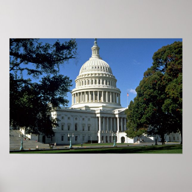 Poster Capitol Building, Washington, D.C., EUA (Frente)