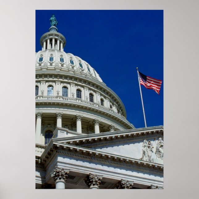 Pôster Capitol Building, Washington, EUA (Frente)