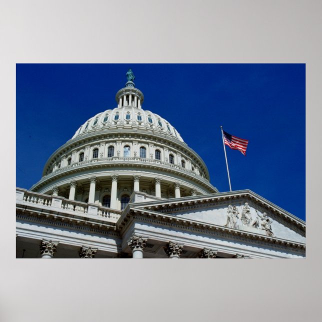 Pôster Capitol Building, Washington, EUA (Frente)
