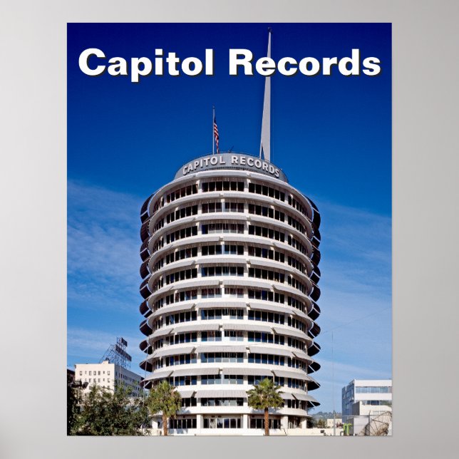 Pôster Capitol Records Hollywood California (Frente)