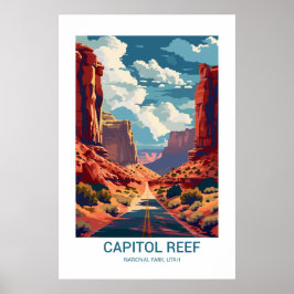 Poster Capitol Reef National Park Utah EUA