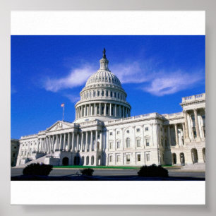 Poster Capitólio-Construção-Washington-C.C.