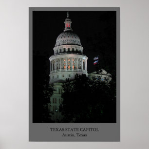 Pôster Capitólio do estado de Texas