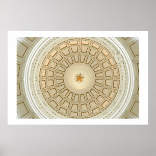 Pôster Capitólio do estado de Texas Rotunda