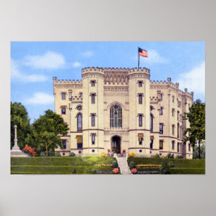 Pôster Capitólio velho do estado de Baton Rouge Louisian