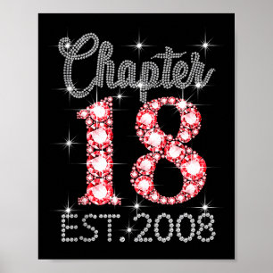 Poster Capítulo 18 Est 2008 Feliz Aniversário de 18 anos 