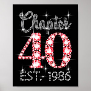 Poster Capítulo 40 Est 1986 Feliz Aniversário de 40 Anos