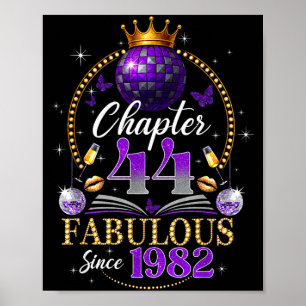 Poster Capítulo 44 Desde 1982 Bola de Disco Roxa 44º Aniv