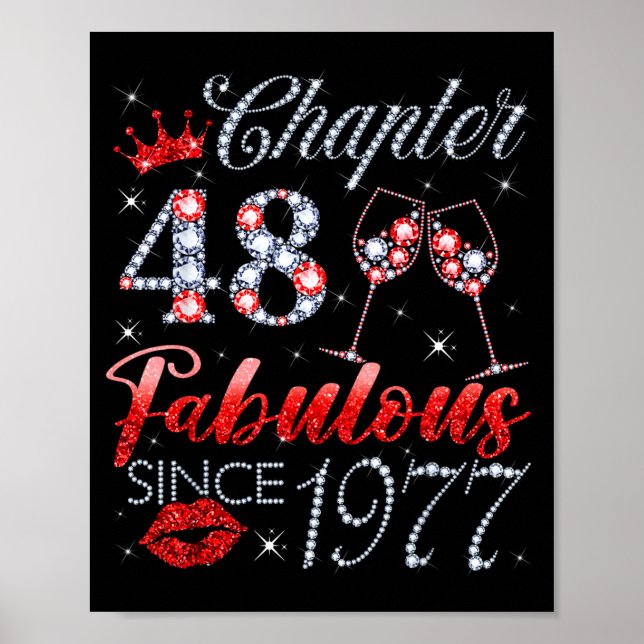 Poster Capítulo 48 Fabuloso Desde 1977 Senhora de 48 Anos (Frente)