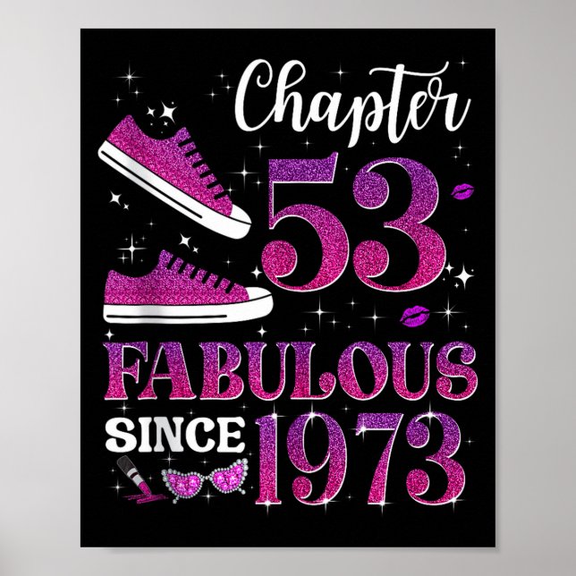 Poster Capítulo 53 Fabuloso Desde 1973 Menina de 53 Anos  (Frente)