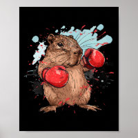 Capivara Boxeando Com Luvas De Boxe Kickboxing Eng
